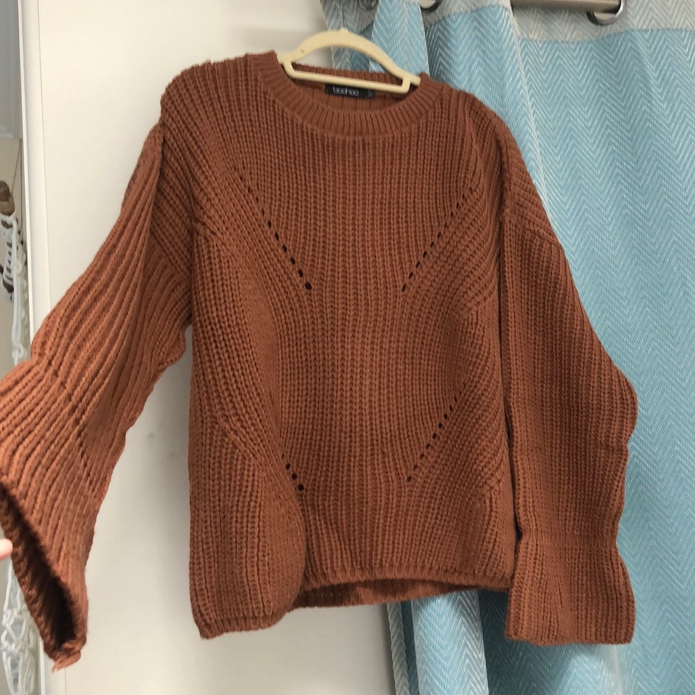 Boohoo burnt orange/brown sweater